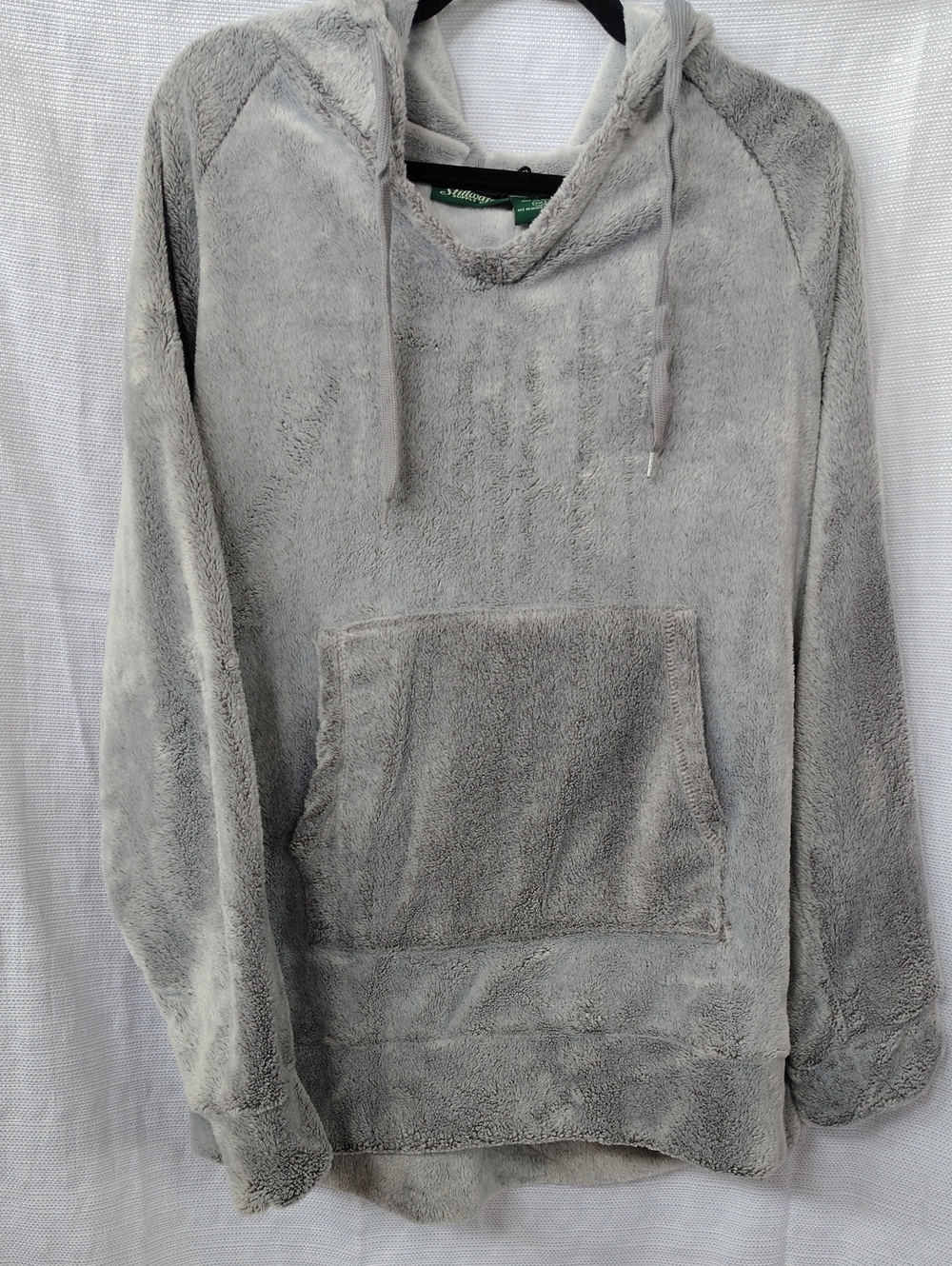 Cozy Plush Grey Pullover Hoodie - Men